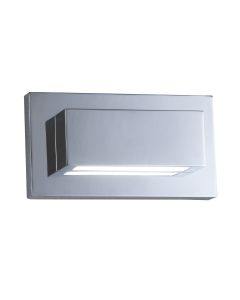 Chrome 2 Led Oblong Wall Light With Up & Down Light