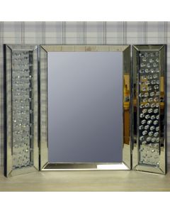67x54x4cm Venetian Glass Triple Mirror