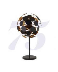 Discus 3lt Black/gold Table Lamp
