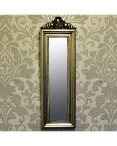40cm X 10cm Silver Mirror