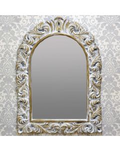 80cm/114cm Antique Wash Bevelled Mirror