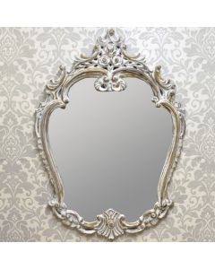 80cm/114cm Antique Wash Bevelled Mirror