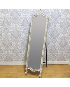 168cm x 44cm Antique Wash Cheval Mirror