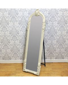 165cm x 50cm Cream Wall Mirror