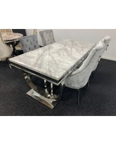 MARBLE TABLE & CHAIRS
