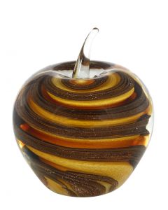 Gold Aquatic Glass Swirl Apple