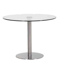 Glass/Steel Round Table