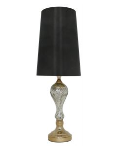 Silver Mercury And Gold Ripple Table Lamp