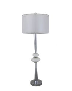 Pure White Pearl Pebble Table Lamp