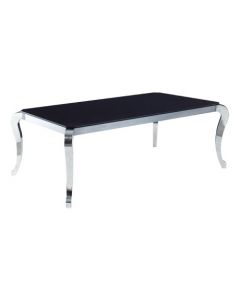 Black "Marble" Top Dining Table