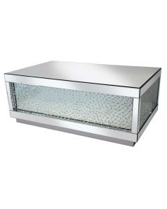 Rhombus Silver Mirrored Coffee Table - Large