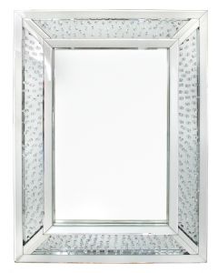 Astoria Floating Crystal Rectangle Wall Mirror