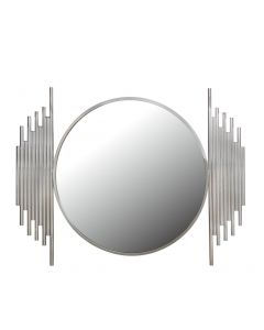 Lorentz Metal Wall Mirror Polished Steel