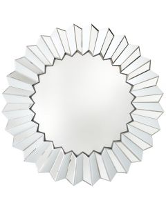 White Marten Round Wall Mirror