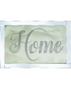 Silver Home on Mirrored Frame