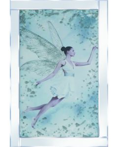 Fairy on Mirrored Frame