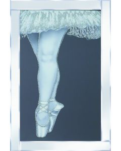 Ballerina Legs on Mirrored Frame 