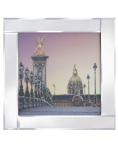 Les Invalides Paris on Mirrored Frame