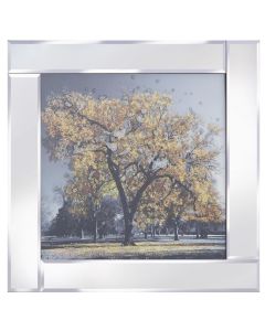 Gold Tree on Mirrored Frame