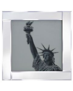 Statue of Liberty on Mirrored Frame