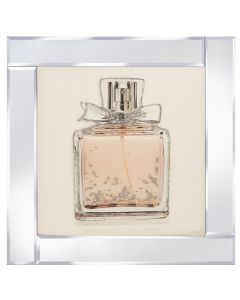 Perfume Bottle on Mirrored Frame