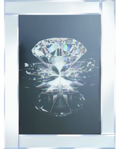 Diamond on Mirrored Frame