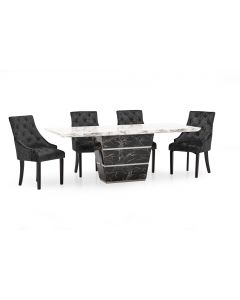 Marble Dining Table and 6 Chairs