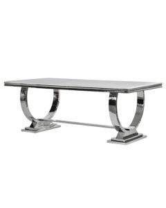 Steel/Composite Marble Dining Table